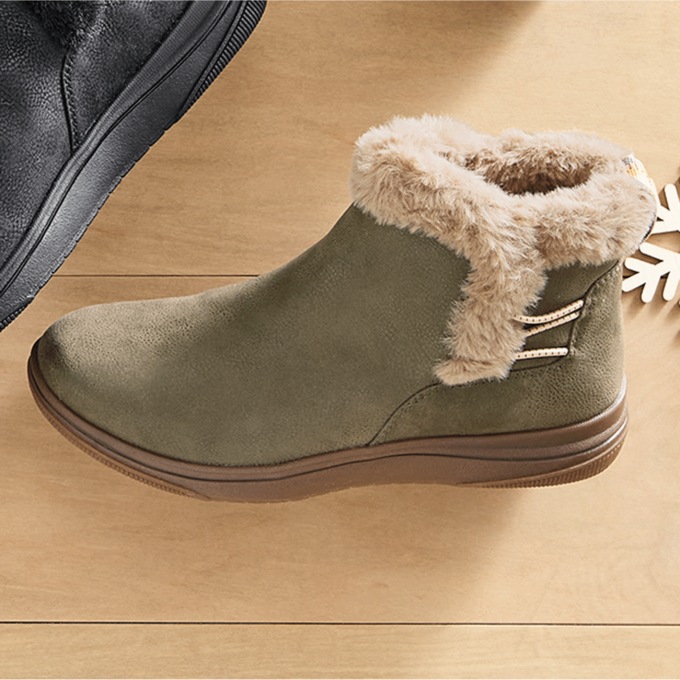 Clarks Breeze Faux-Fur Bootie, , large