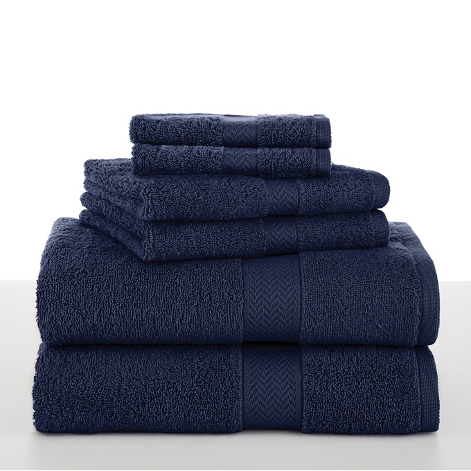 6-Piece Ringspun Cotton Towel Set, , large
