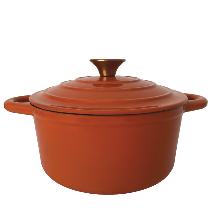 Set of 3 Cast Iron Dutch Ovens with Lids, Multi, large