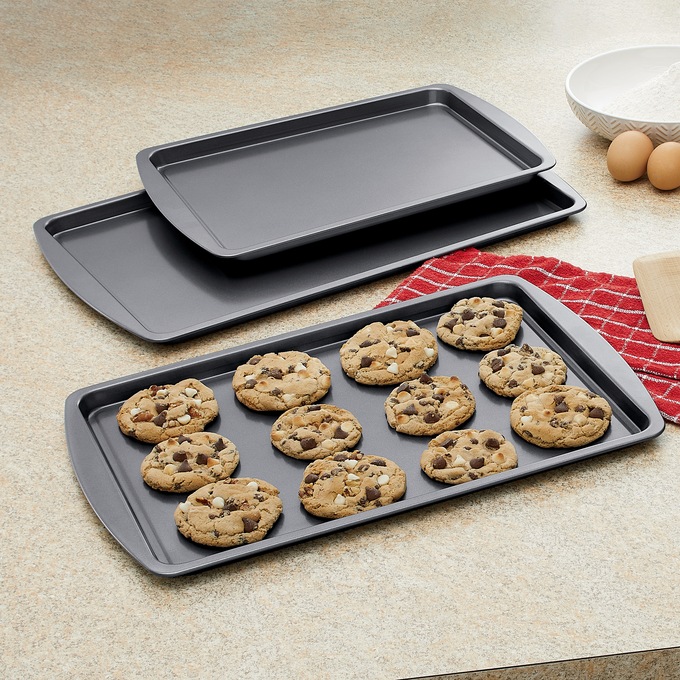 Good Cook Set Of 3 Non-Stick Cookie Sheet