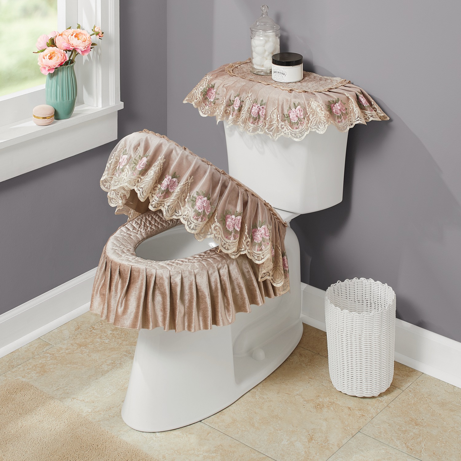 Toilet store cover sets