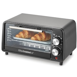 Elite Gourmet 4-Slice Countertop Toaster Oven with Crumb Tray, , large