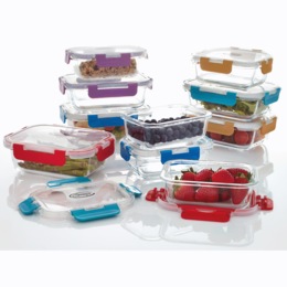 Ginny&#39;s 20-Piece Glass Food Storage Set, , large