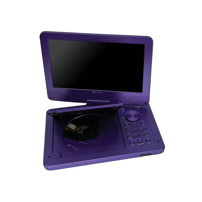 Emerson 10.1" Swivel Screen DVD Player, Purple, large
