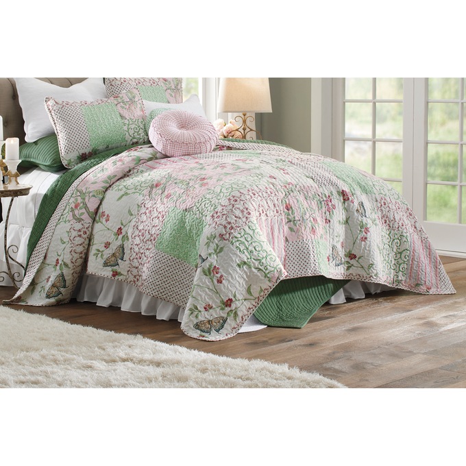 Cottage Voile Bedskirt, , large