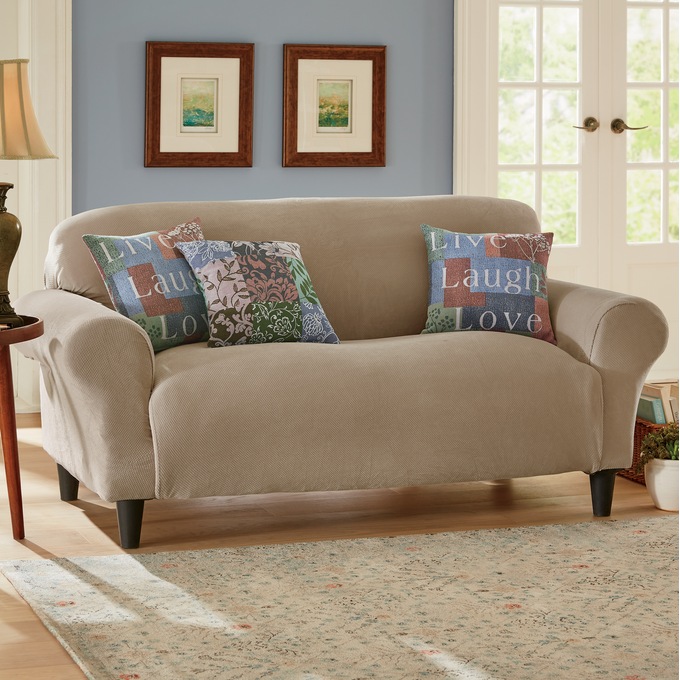 Stretch Pique Slipcover, , large