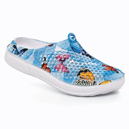 Women's Butterfly Comfort Clog, Blue, large