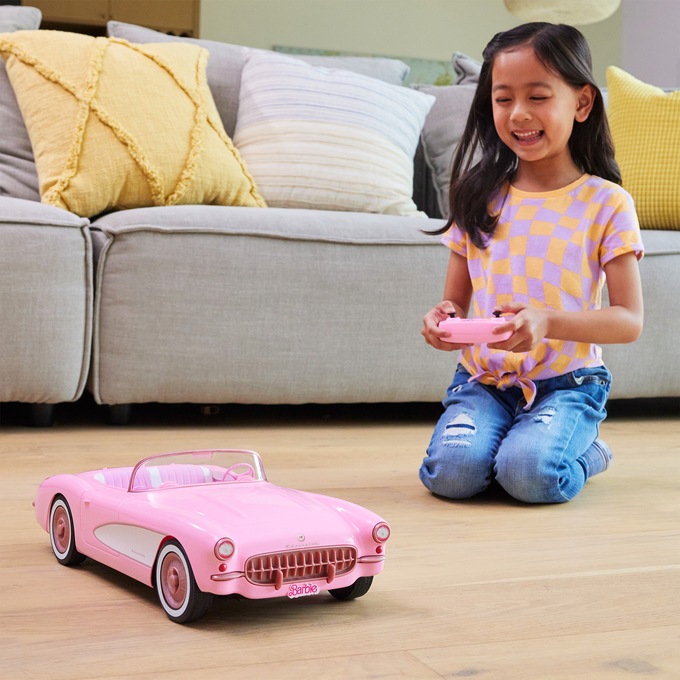 Hot Wheels Barbie Corvette RC, , large