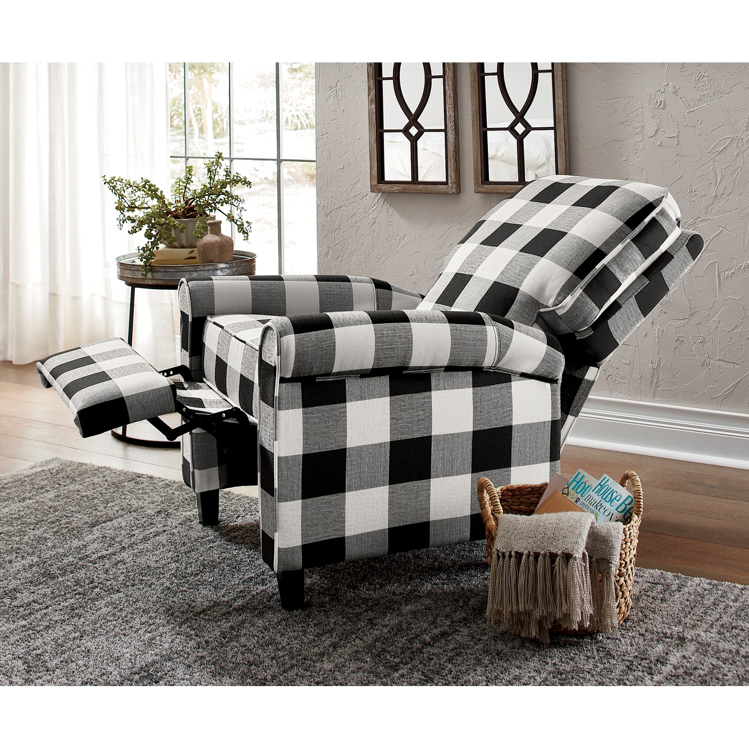 Grey buffalo sales check chair