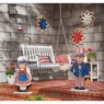 Indoor/Outdoor Floral Flag Pillow, , large
