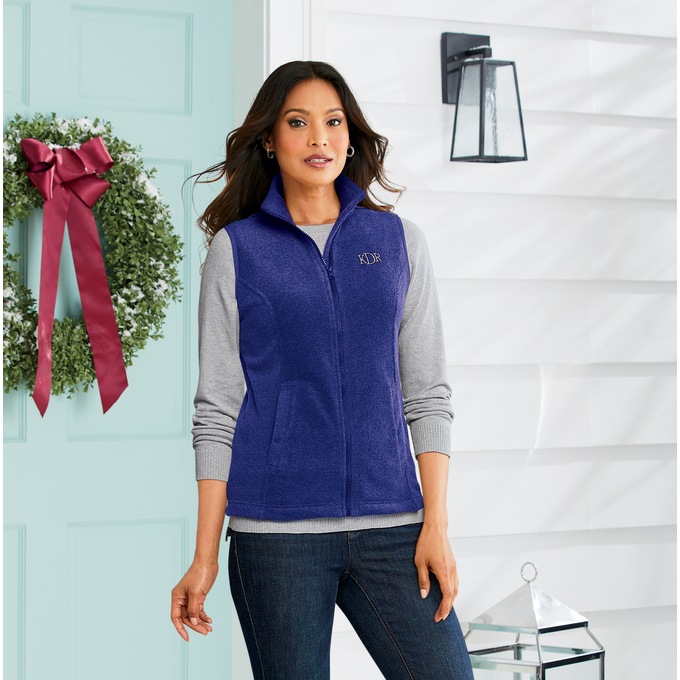 Personalized Women's Fleece Vest, , large