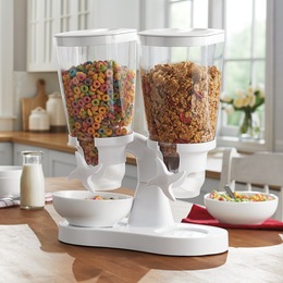 Home Basics Double Cereal Dispenser, , large