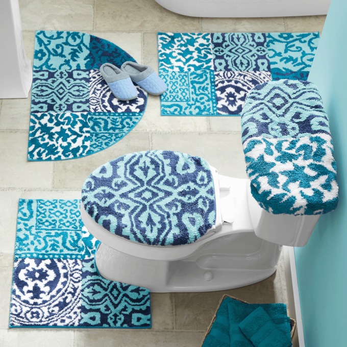Serene 5-Piece Bath Set, Azure, large