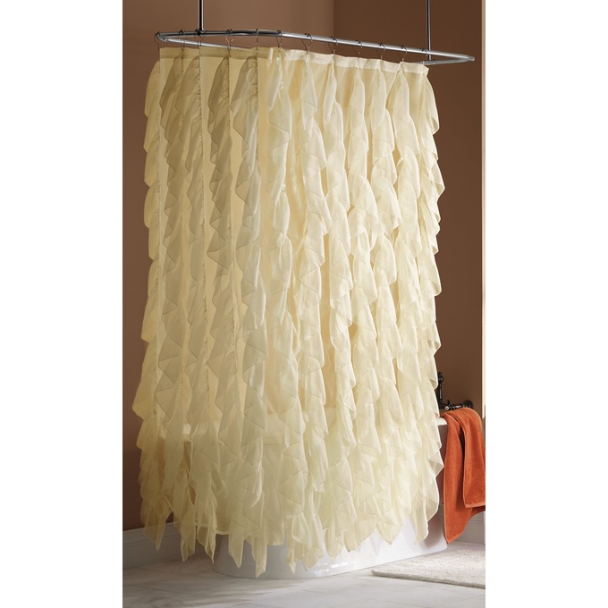 Cascade Shower Curtain, , large