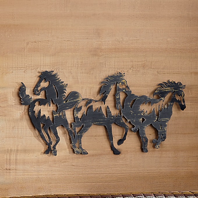 Metal Horse Wall Art, , large