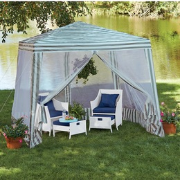 Temporary Gazebo with Netting, , large