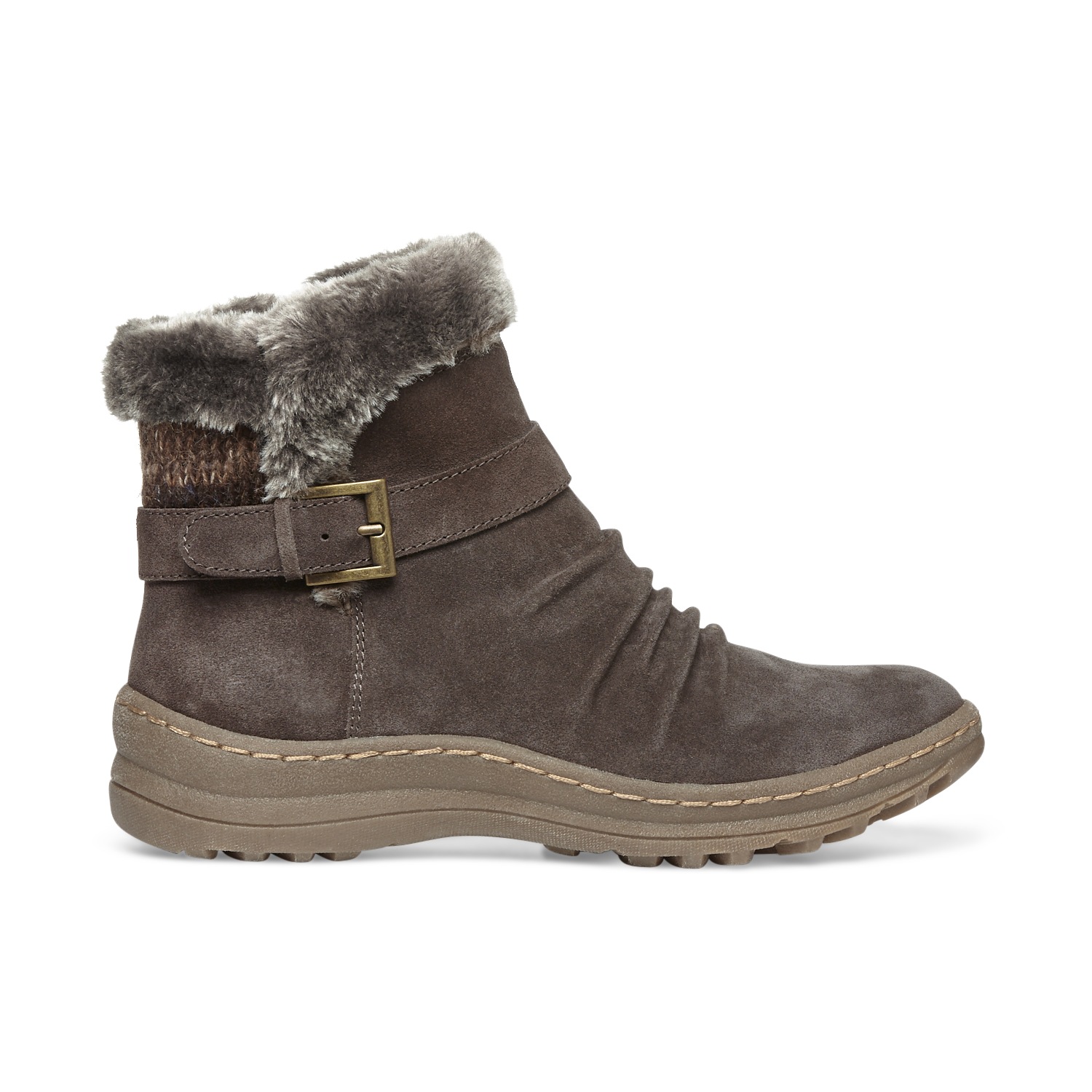 Baretraps Arlow Fur Trimmed Suede Bootie Ginny S
