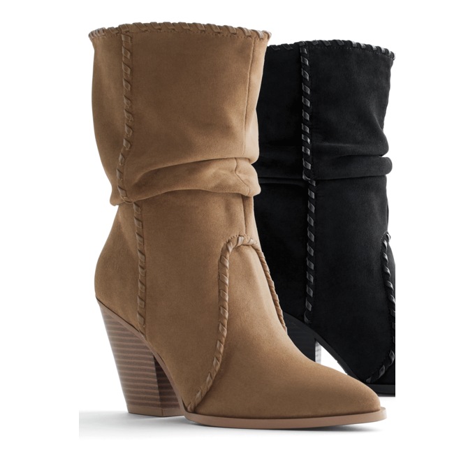 Esprit Windy Stretch Faux-Suede Boot, , large