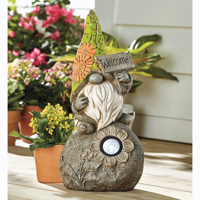 Solar Gnome on a Rock, , large