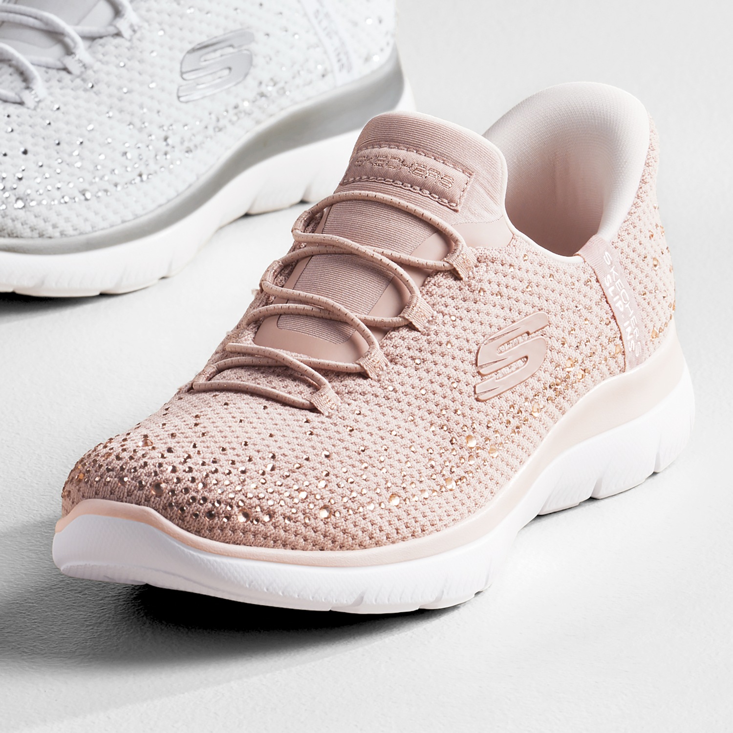 【新品未使用品】SKECHERS Slip-Ins ベージュ 7 レディース Skechers Slip-ins: Glide-Step - Peak