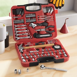 Performance Tool 107-Piece Home &amp; Auto Tool Set, , large
