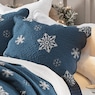 Embroidered Snowflake Sham, , large