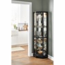 Lit Corner Curio Cabinet, Black, large