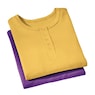 2-Pack Cotton Knit Henley Nightshirts for Women, , large