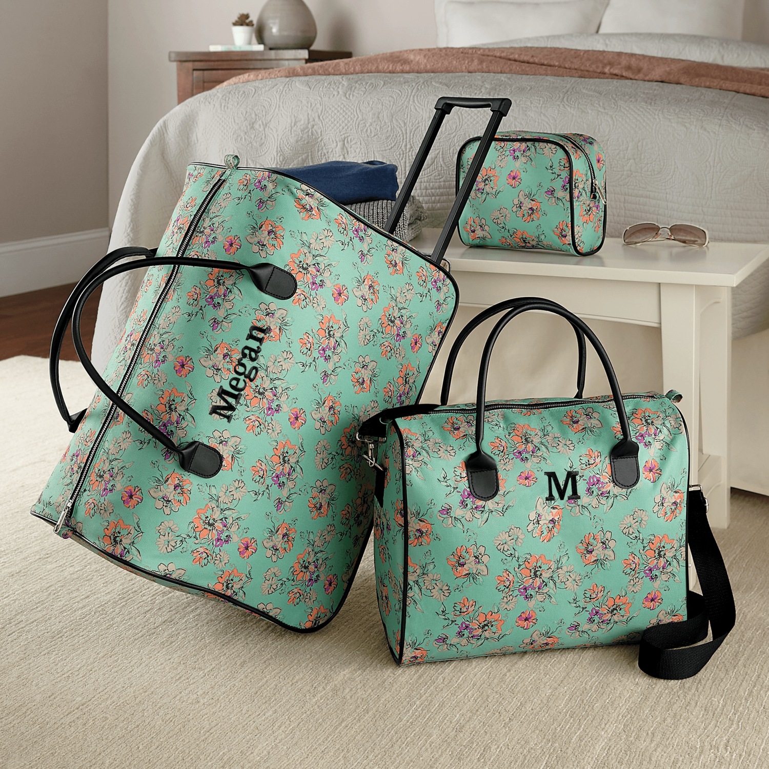 3-Piece Personalized Weekender Luggage Set | Ginny's