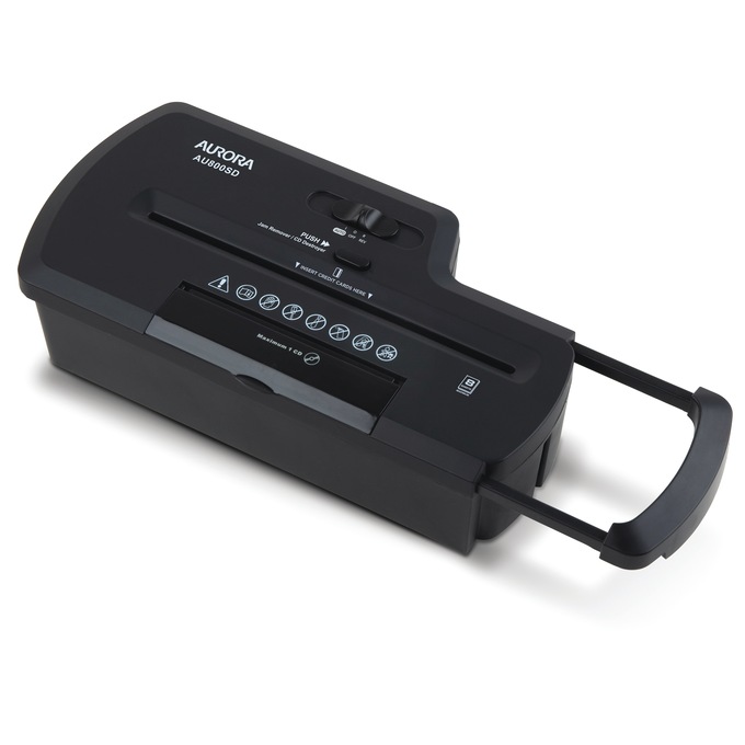 Aurora Mini 8-Sheet Paper Shredder without Basket, , large