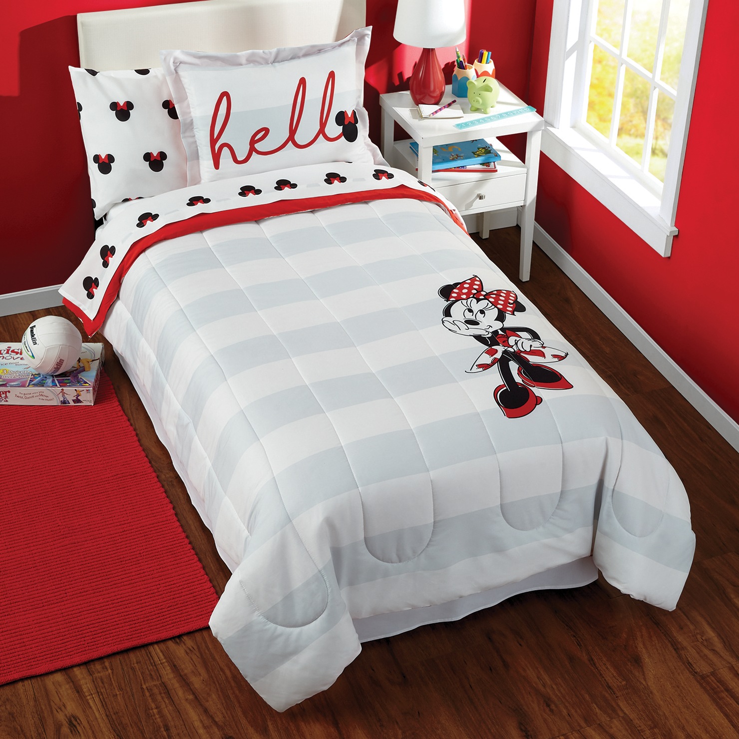 minnie mouse twin bed in a bag