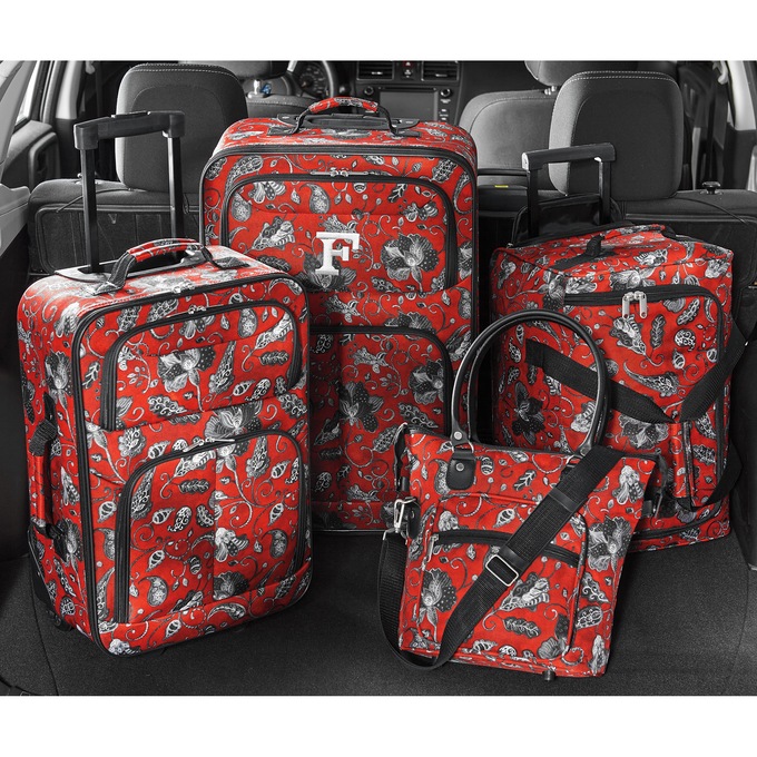 Vintage floral luggage cheap