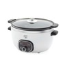 Green Life Slow Cooker Healthy Duo 6-Quart Slow Cooker, White, large