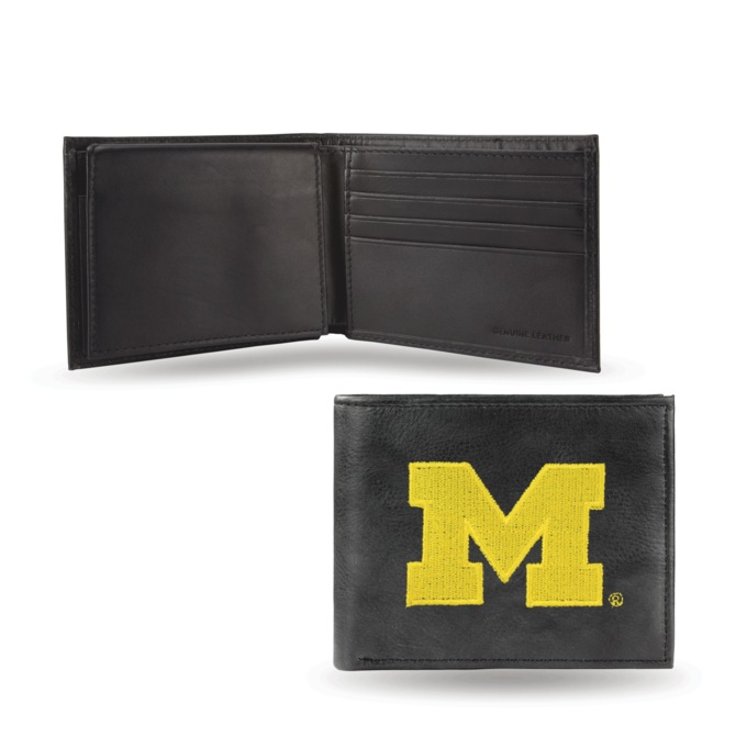 NCAA Leather Bifold Wallet, , large