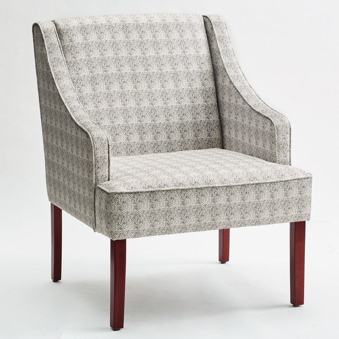 Charlotte Swoop-Arm Chair, , large