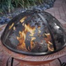 Bears in the Woods Laser-Cut Firepit, Black, large