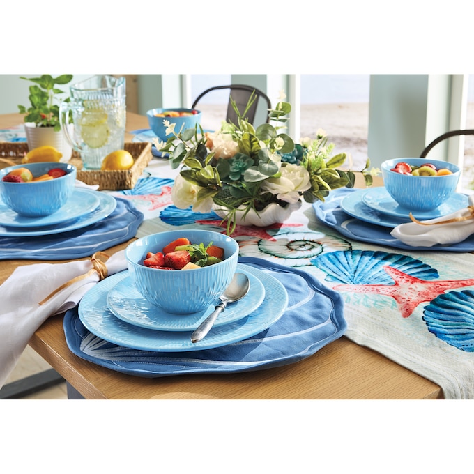Reactive Glaze 12-Piece Dinnerware Set, , large