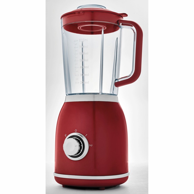 Retro Smoothie Blender, Red, large
