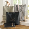 Personalized 2-piece Reversible Tote Set, Gray Taupe, large