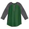 Women's Cotton Henley Baseball Top, , large