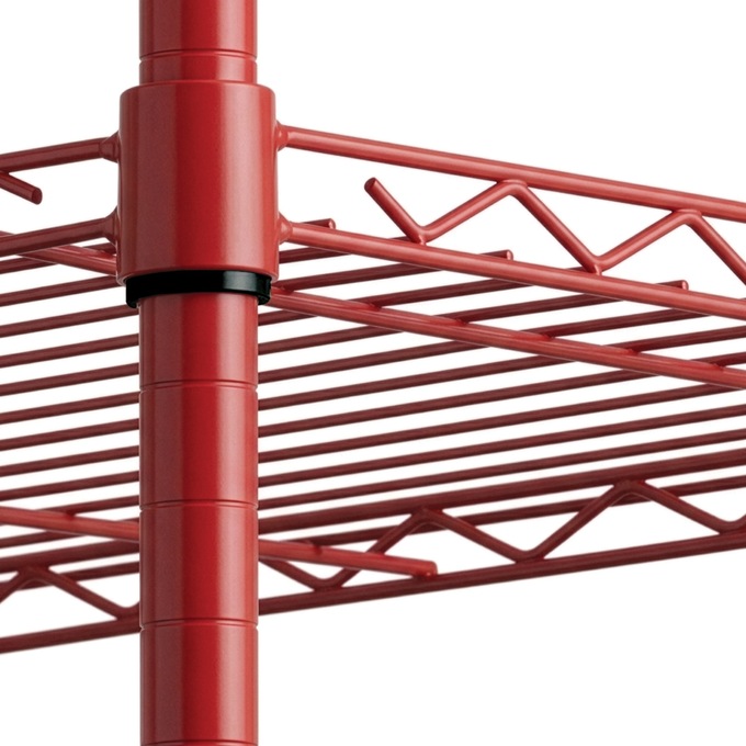 Wide 5-Tier Rolling Metal Wire Storage Rack with Wheels, , large