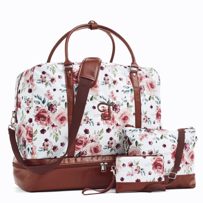 Personalized 3-Piece Weekender Travel Bag Set, , large