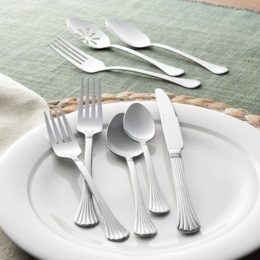 International Silver Cascade 51-Piece Flatware Set, , large