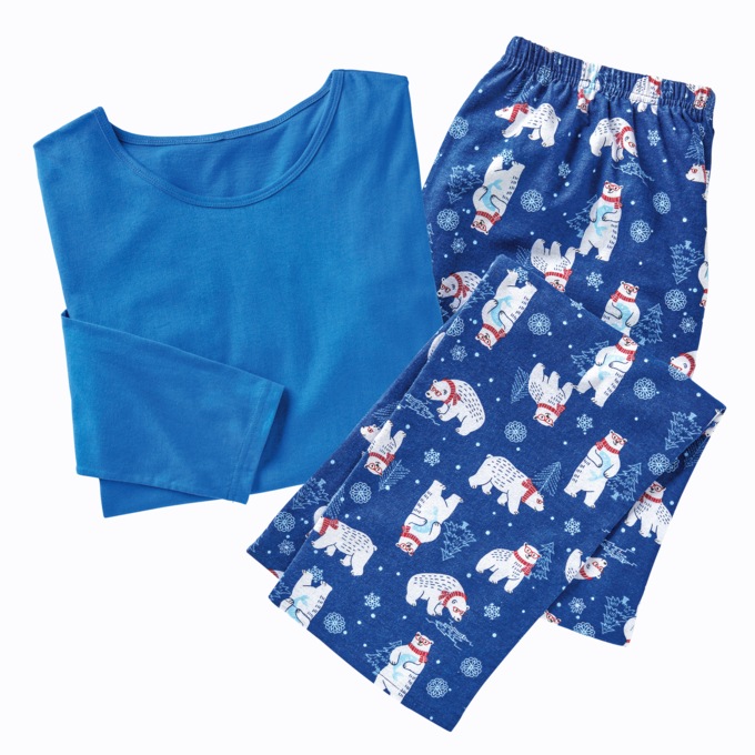 Cozee Corner&reg; Women's Flannel Pajamas, , large