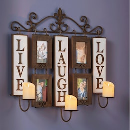 Live-Laugh-Love Sconces &amp; Frames, , large