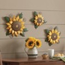 Set of 3 Sunflowers Wall Art, , large
