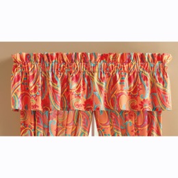Bright Paisley Valance, , large