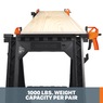Worx Clamping Sawhorses (Set of 2) with Bar Clamps, , large