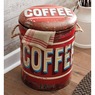 Rustic Coffee Storage Stool, , large