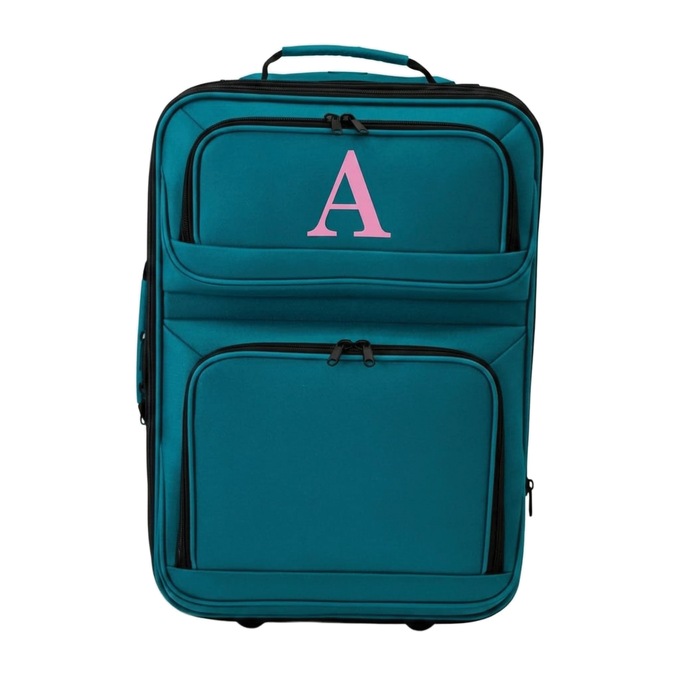 Montgomery Ward Personalized 3-Piece Soft-Sided Carry-On Set, Teal, large